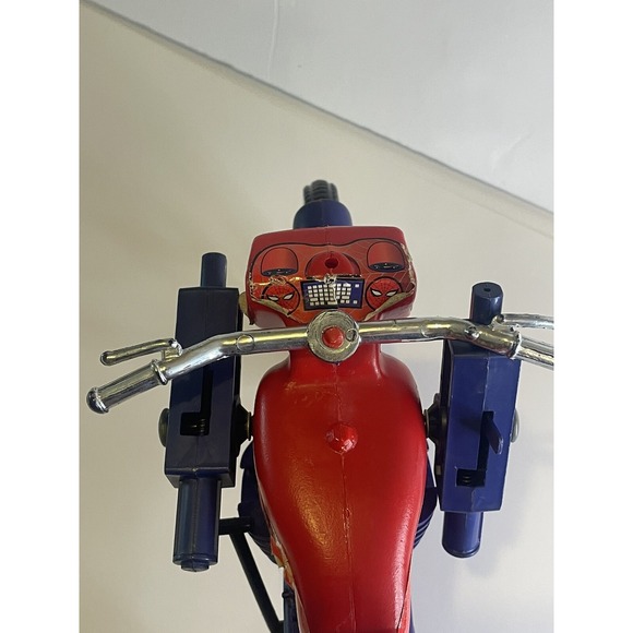 Spiderman‎ Motorcycle Vintage Toy 2000 Marvel With Gun - Picture 9 of 16